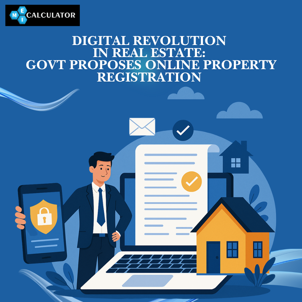 Digital Revolution in Real Estate:Govt Proposes Online Property Registration