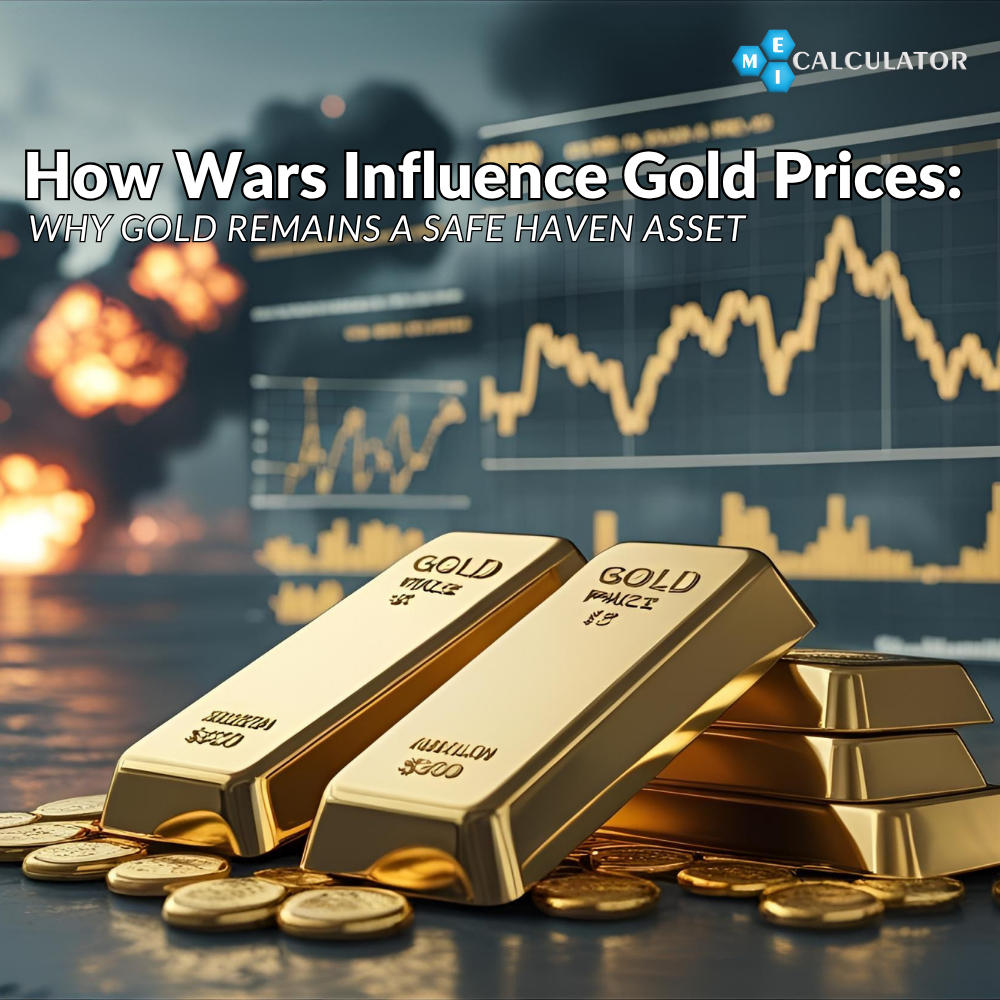 Gold price rise during wars, gold safe haven investment, war effect on gold rates