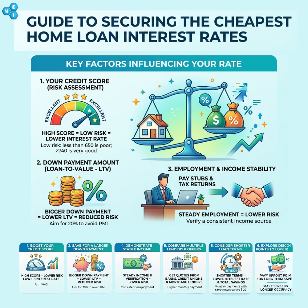 Cheapest Home Loan Interest Rates in India 2026