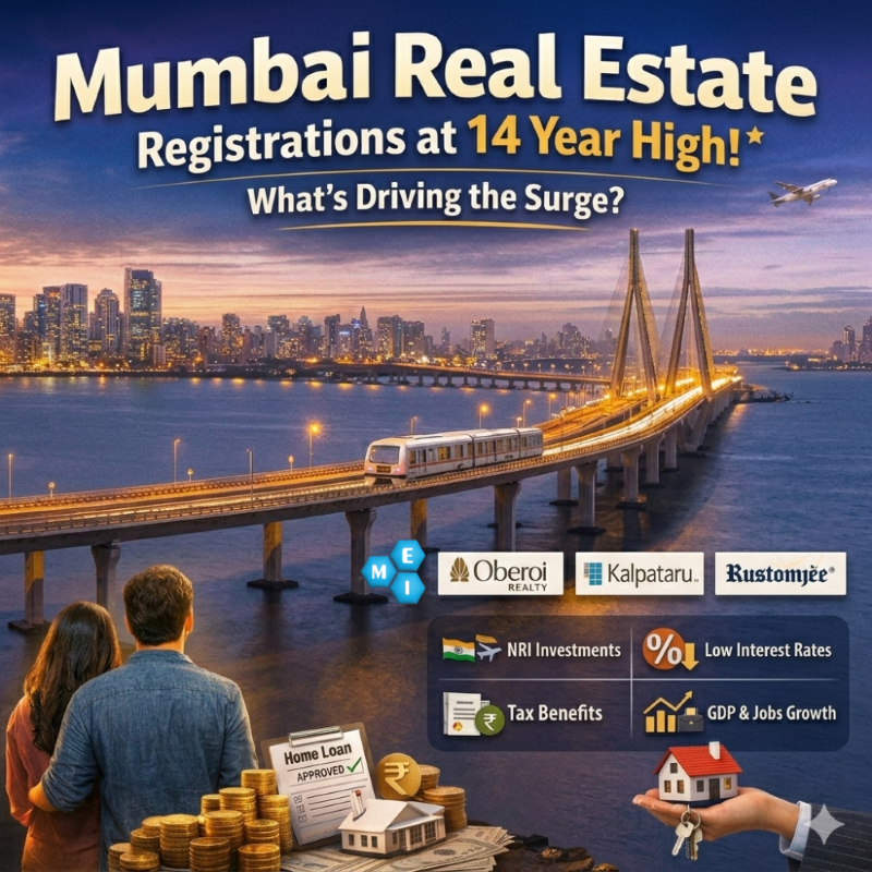 Mumbai Real Estate Registrations Hit 14-Year High | Home Loan & EMI Planning 2026